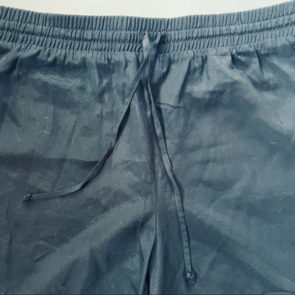 Juicy Couture Black Elastic Waist Tie Shorts Lyocell Medium - Picture 2 of 7